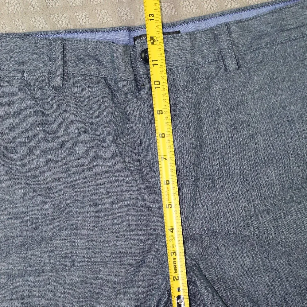 Banana Republic Blue Chambray Flat Front Shorts 38x9